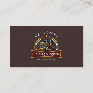 Semi Truck Business Card Visitenkarte