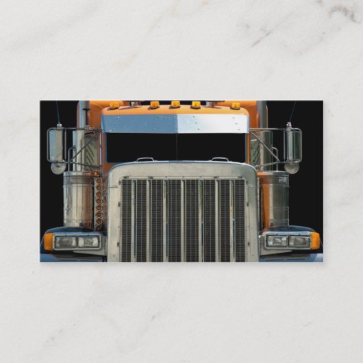 Semi Truck Business Card. Visitenkarte (Vorderseite)