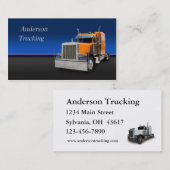 Semi Truck Business Card Visitenkarte (Vorne/Hinten)