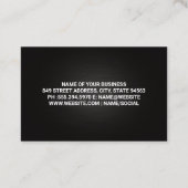 Semi Truck | City Skyline Visitenkarte (Rückseite)