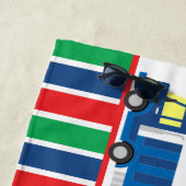 Semi Truck Convoy Personalisiertes Strandtuch (Beispiel)