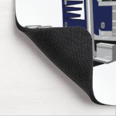 Semi Truck Dark Blue Mousepad (Ecke)