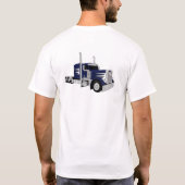 Semi Truck Dark Blue T-Shirt (Rückseite)