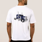Semi Truck Dark Blue T-Shirt (Rückseite)