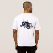 Semi Truck Dark Blue T-Shirt (Schwarz voll)