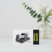Semi Truck Delivery Company Visitenkarte (Stehend Vorderseite)