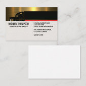 Semi Truck | Dienstleistungen der LKW-Industrie Visitenkarte (Vorne/Hinten)