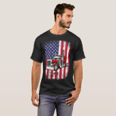 Semi Truck Driver 18 Wheeler Trucker USA American T-Shirt (Vorne ganz)