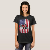 Semi Truck Driver 18 Wheeler Trucker USA American T-Shirt (Vorne ganz)