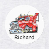 Semi Truck Etiketten (Design 1)