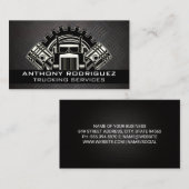 Semi Truck | Fahrer | Logistikträger Visitenkarte (Vorne/Hinten)