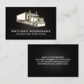 Semi Truck | Fracht | Logistikleistungen Visitenkarte (Vorne/Hinten)