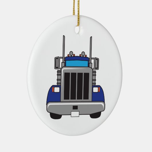Semi Truck Front Keramik Ornament (Rechts)