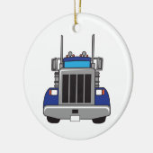 Semi Truck Front Keramik Ornament (Links)