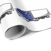 Semi Truck Geschenkpapier (Rolleneckpunkt)