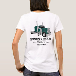 Semi Truck Green T-Shirt