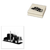 Semi Truck Gummistempel (Stempel)