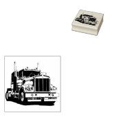 Semi Truck Gummistempel (Stempel)