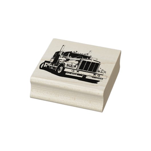 Semi Truck Gummistempel (Stempel)