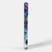 Semi Truck in einem pulsierenden Blitzgesturm Case-Mate iPhone Hülle (Rückseite / Rechts)