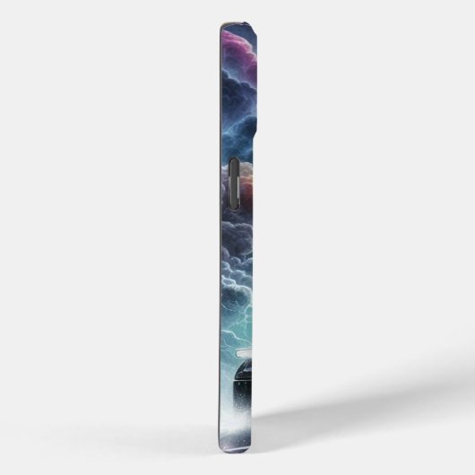 Semi Truck in einem pulsierenden Blitzgesturm Case-Mate iPhone Hülle (Rückseite / Rechts)