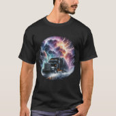 Semi Truck in einem pulsierenden Blitzgesturm T-Shirt (Vorderseite)