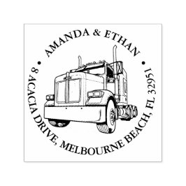 Semi Truck kenworth Permastempel