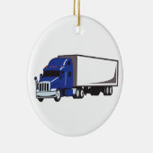 Semi Truck Keramik Ornament (Rechts)