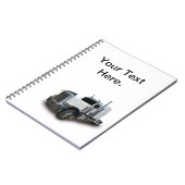 Semi Truck Log Book Spiral Notebook Notizblock (Linke Seite)
