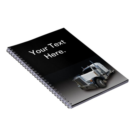 Semi Truck Log Book Spiral Notebook Notizblock (Rechte Seite)