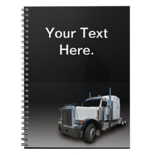 Semi Truck Log Book Spiral Notebook Notizblock
