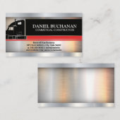 Semi Truck | Logistik | Metallindustrie Visitenkarte (Vorne/Hinten)