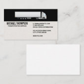 Semi Truck | Logistiktransport Visitenkarte (Vorne/Hinten)