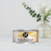 Semi Truck Logo | Bauwerkzeuge Visitenkarte (Stehend Vorderseite)