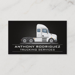 Semi Truck Logo Business Card Güterlogistik Visitenkarte