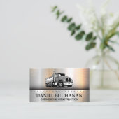 Semi Truck Logo | Commercial Driver Visitenkarte (Stehend Vorderseite)