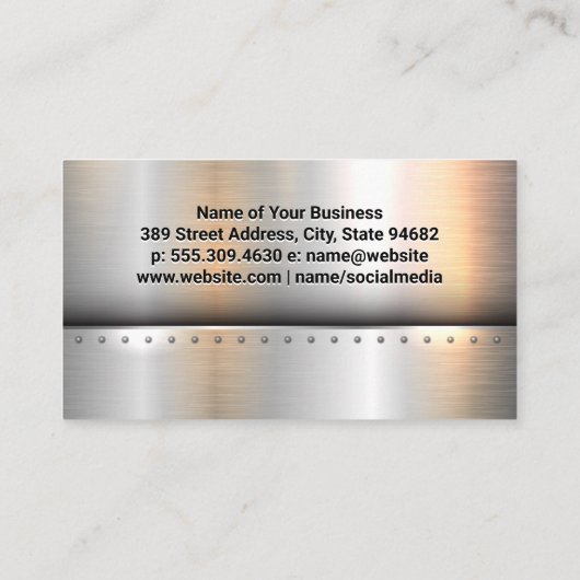 Semi Truck Logo | Commercial Driver Visitenkarte (Rückseite)