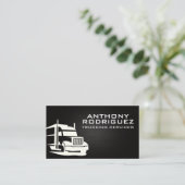 Semi Truck Logo | Lastkraftwagen Visitenkarte (Stehend Vorderseite)