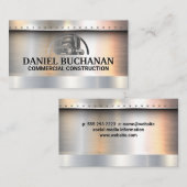 Semi Truck | Metallic Brushed | Rivets Visitenkarte (Vorne/Hinten)