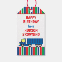 Semi Truck Personalisierte Gift Tags