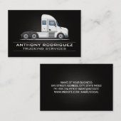 Semi Truck | Seitliche Visitenkarte (Vorne/Hinten)