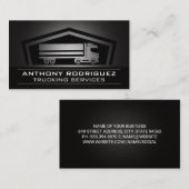 Semi Truck | Transport Hauling Visitenkarte (Vorne/Hinten)