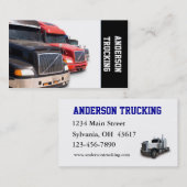 Semi Truck Transportfirma Visitenkarte (Vorne/Hinten)