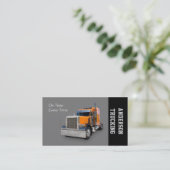 Semi Truck Transportfirma Visitenkarte (Stehend Vorderseite)