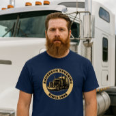 Semi Truck Trucking Template T-Shirt