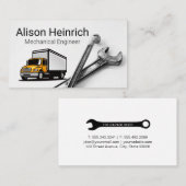 Semi Truck | Wrenches | Auto Visitenkarte (Vorne/Hinten)