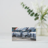 Semi Trucks | Verkehr Visitenkarte (Stehend Vorderseite)