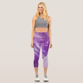 Semi-wertvolle Edelsteinstruktur Capri Leggings (Vorderseite)