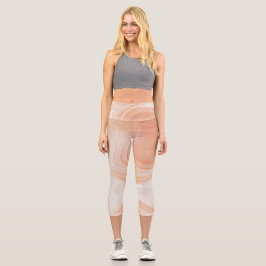 Semi-wertvolle Edelsteinstruktur Capri Leggings