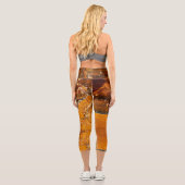 Semi-wertvolle Edelsteinstruktur Capri Leggings (Rückseite)